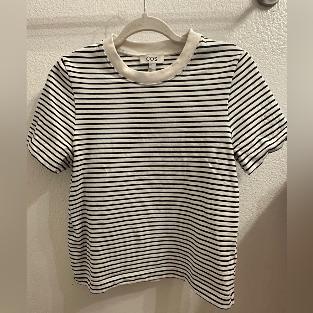 COS Monochrome Striped Top